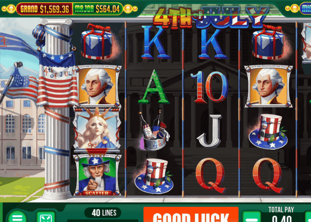 4TH OF JULY FIRE KIRIN SLOTS GAME